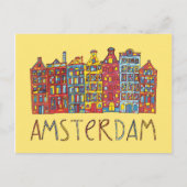 Amsterdam In Mosaic Briefkaart (Voorkant)