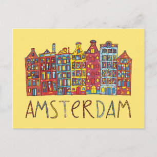 Amsterdam In Mosaic Briefkaart