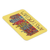 Amsterdam in mozaïek magneet (Rechterzijde)