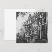 Amsterdam in zwart-wit kaart (Voorkant / Achterkant)