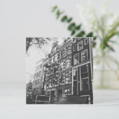 Amsterdam in zwart-wit kaart (Staand voorkant)