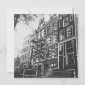 Amsterdam in zwart-wit kaart (Voorkant)