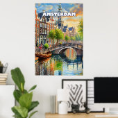 Amsterdam, joyle des Pays - Bas Poster (Thuiskantoor)
