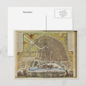  Amsterdam-kaart Briefkaart (Voorkant / Achterkant)