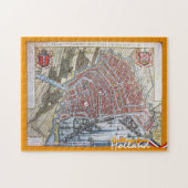  Amsterdam Kaart Groeten uit Nederland Legpuzzel (Horizontaal)