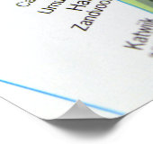 Amsterdam, kaart Nederland Poster (Hoek)