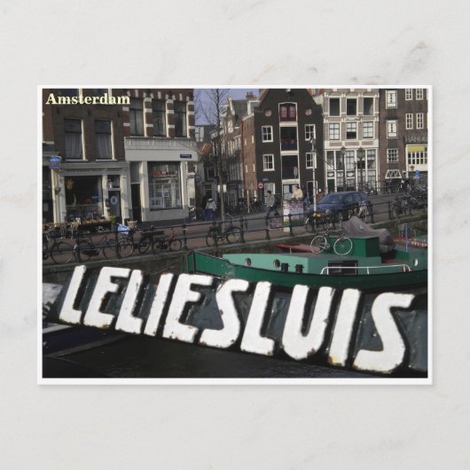Amsterdam-kaartje Briefkaart (Voorkant)