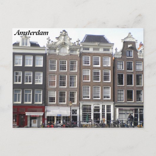 Amsterdam-kaartje Briefkaart (Voorkant)