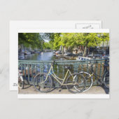 Amsterdam kanaal briefkaart (Voorkant / Achterkant)