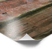 Amsterdam, Kanaal, Klomp Boat Foto Afdruk (Hoek)