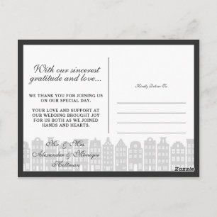 Amsterdam Kanaalhuizen Dank je foto's Collage Briefkaart