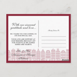 Amsterdam Kanaalhuizen Dank je foto's Collage Briefkaart