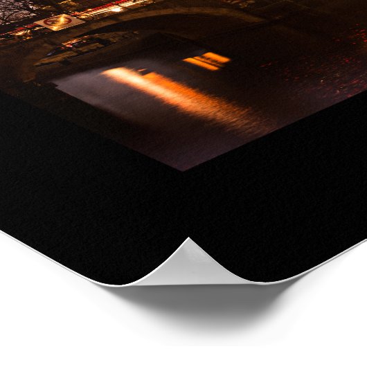 Amsterdam kanaalhuizen in het zwarte poster in de  (Hoek)