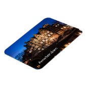 Amsterdam kanaalhuizen 's nachts magneet (Linkerzijde)