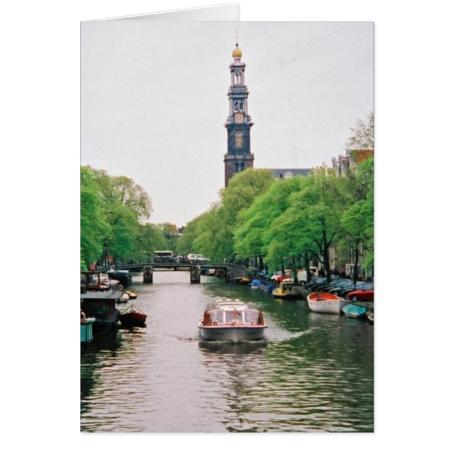 Amsterdam kanalbootkaart (Voorkant)