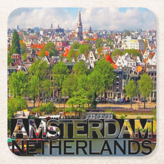 Amsterdam Kartonnen Onderzetters (Voorkant)