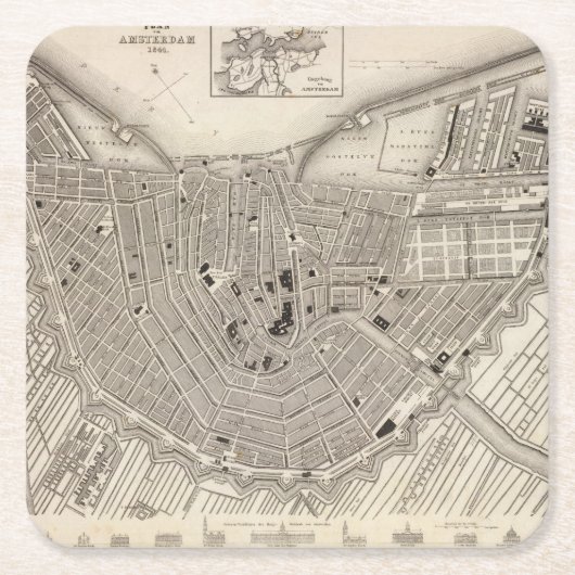 Amsterdam Kartonnen Onderzetters (Voorkant)