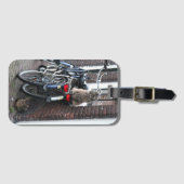 Amsterdam katten op fietsfoto bagagelabel (Voorkant (horizontaal))