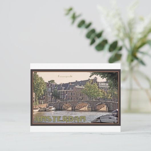 Amsterdam - Keizersgracht Briefkaart (Staand voorkant)