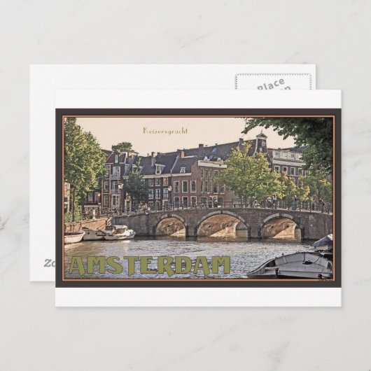 Amsterdam - Keizersgracht Briefkaart (Voorkant / Achterkant)