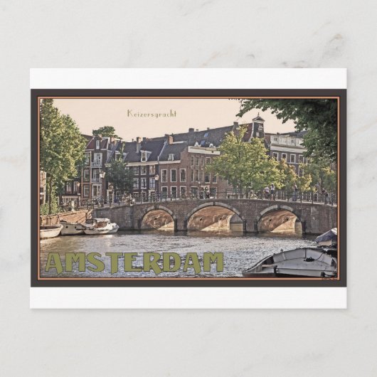 Amsterdam - Keizersgracht Briefkaart (Voorkant)
