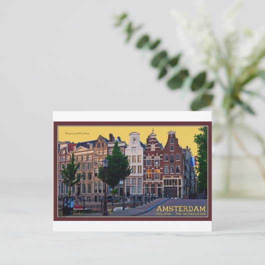 Amsterdam-Keizersgracht Centrum Briefkaart (Staand voorkant)