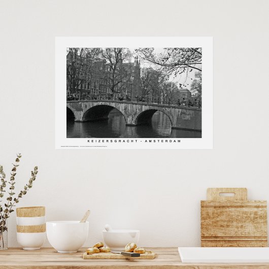 Amsterdam - Keizersgracht Poster (Keuken)