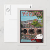 Amsterdam - Keizersgracht-RrachtCentrum Briefkaart (Voorkant / Achterkant)