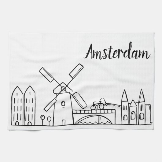 Amsterdam Kitchen Dish Towel Theedoek (Horizontaal)