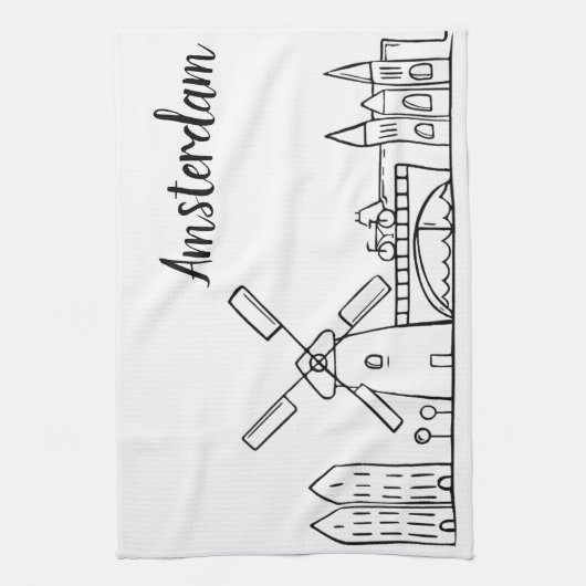 Amsterdam Kitchen Dish Towel Theedoek (Verticaal)