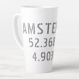 Amsterdam Latitude Longitude Latte Mok