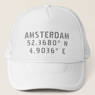 Amsterdam Latitude Longitude Trucker Pet