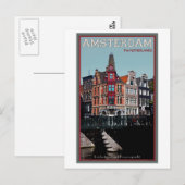 Amsterdam - Leidsestraat - Keizersgracht Briefkaart (Voorkant / Achterkant)