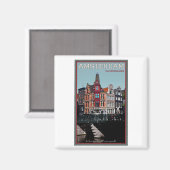 Amsterdam - Leidsestraat - Keizersgracht Magneet (Voorkant / Achterkant)