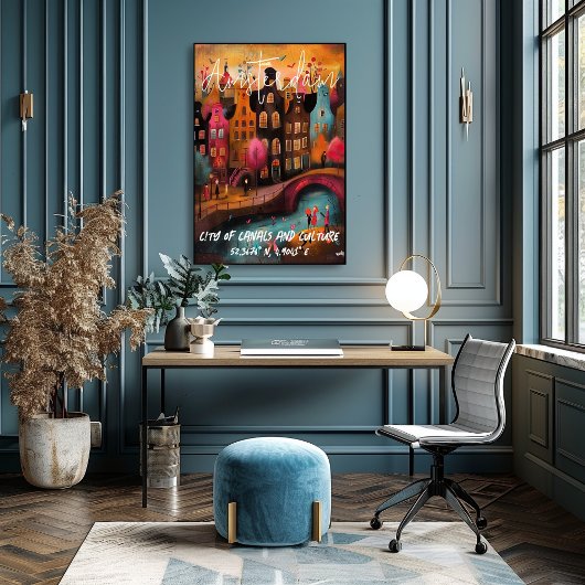 Amsterdam: Magia de Canales y Cultura Perfect Poster