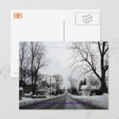 Amsterdam met een beetje sneeuw briefkaart (Voorkant / Achterkant)