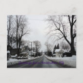 Amsterdam met een beetje sneeuw briefkaart (Voorkant)