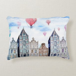 Amsterdam met heteluchtballon accent kussen