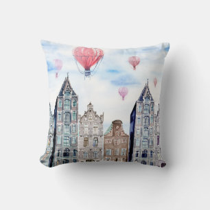Amsterdam met heteluchtballon kussen