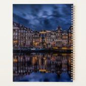 Amsterdam met Kanalen in Dusk Planner (Achterkant)