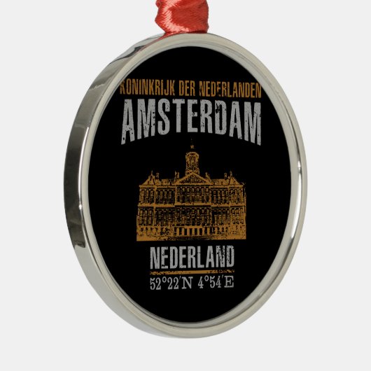 Amsterdam Metalen Ornament (Rechts)