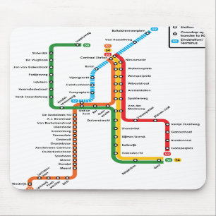 Amsterdam metro Mousepad Muismat