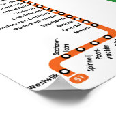 Amsterdam metro-Poster Poster (Hoek)