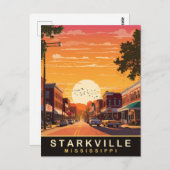 Amsterdam, Mississippi Briefkaart (Voorkant / Achterkant)