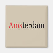 amsterdam modern elegant font script magneet (Voorkant)