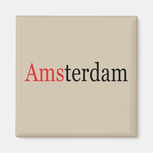 amsterdam modern elegant font script magneet (Voorkant)