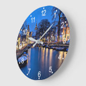 Amsterdam Nacht Wallpaper-67657 Grote Klok (Hoek)