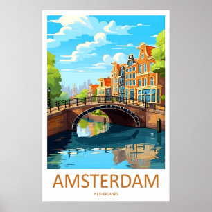Amsterdam Nationaal Skie Vintage Reisposter Park Poster