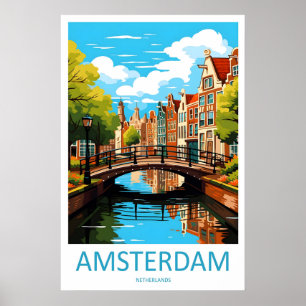Amsterdam Nationaal Skigebied PosterVintage Reis Poster