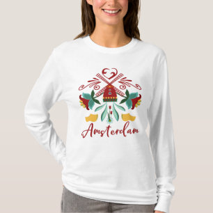 Amsterdam Nederland Abstract Holland Design T-shirt
